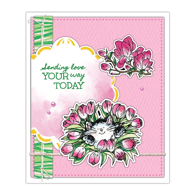 Suncraft Cute Kitty Cats And F - Clear Silicone Stamps For Card Making review and price