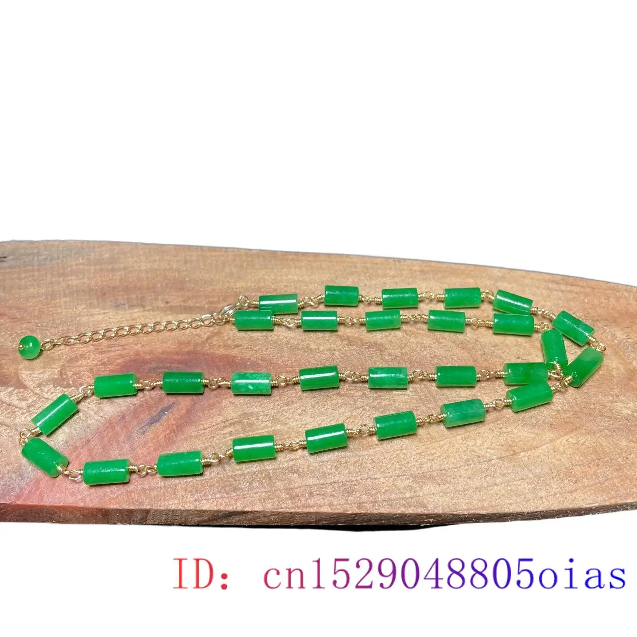 Green Jade Beaded Necklace Vin - Beading review and price