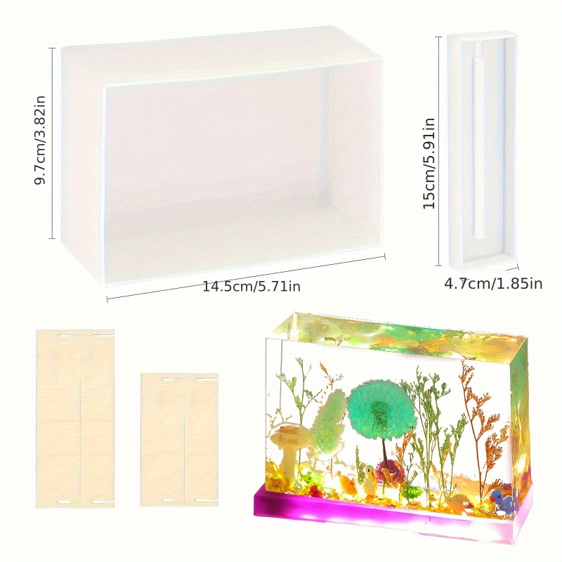 6Pcs Rectangle Silicone Mold S - Silicone Epoxy Resin Molds Set review and price