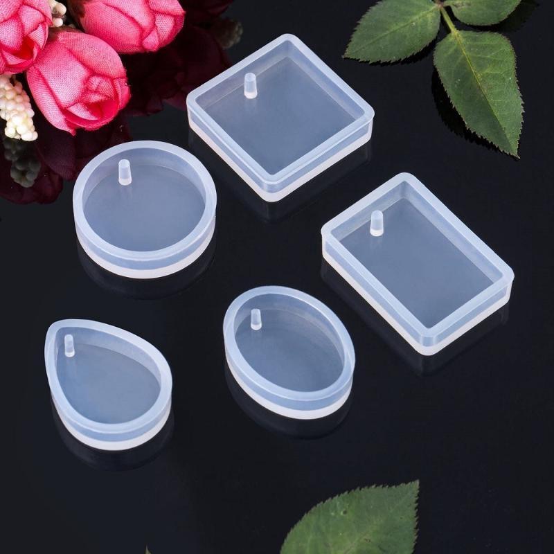20Pcs Set DIY Keychain Pendant - Silicone Epoxy Resin Molds Set review and price