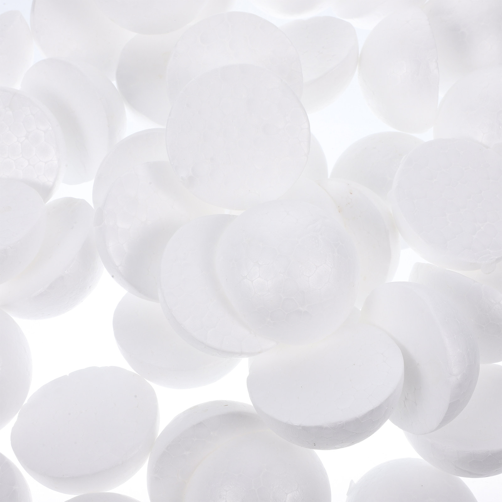 50Pcs White Foam Half Balls 5. - Painting Supplies review and price