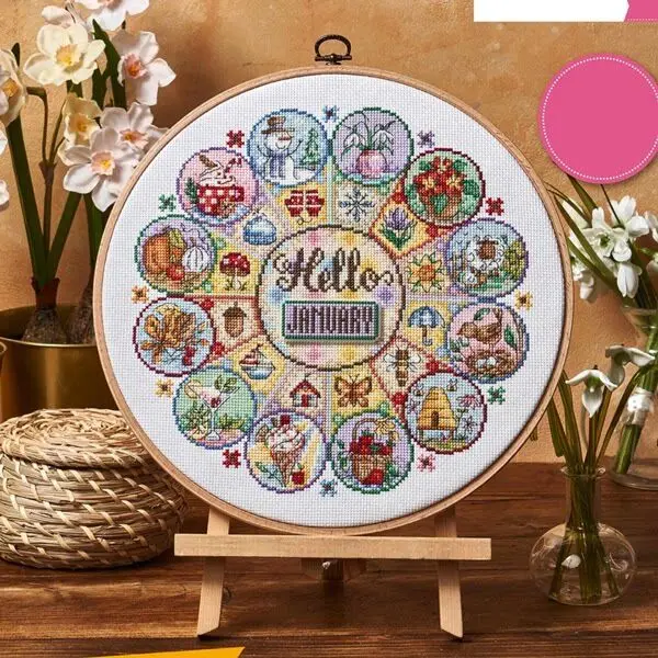 [CC4270 - Happy Year]  DIY Sta - Cross Stitch Stamped Kits Beginners review and price