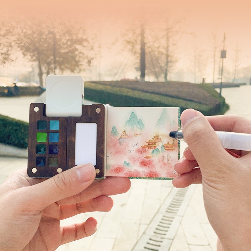 Mini Portable Watercolor Pigme - Watercolor Paint Set Solid Pigment review and price